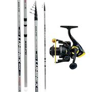 Kolpo Kit Pesca Bolognese Canna 8 mt con mulinello Mulinello