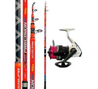 Kolpo Kit Pesca Surf Fondo Canna Telescopica Mulinello con Filo