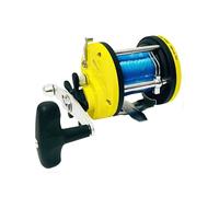 Kolpo Laguna Troll Mulinello da Traina, Grafite, Rapporto 5,2:1, 50 Lbs, con Guidafilo e Frizione a Stella