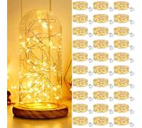 kolpop Stringa Luci Led a Batteria, 30 Pezzi Impermeabile Lucine Led Decorative a Batteria, 20 Led 2M Mini Led a Batteria per Interni Natalizi Matrimoni Feste Compleanno Decorazione