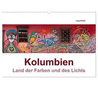 Kolumbien - Land der Farben und des Lichts (Wandkalender 2026 DIN A3 quer), CALVENDO Monatskalender: Die Highlights Kolumbiens in beeindruckenden Panoramaaufnahmen