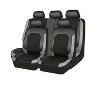 KOLUNF Coprisedili Auto per Audi A4 B7 Sedan 8EC 2004 2005 2006 2007 2008 Accessori,Pelle Traspirante Impermeabile Antiscivolo Set Completo Copri-Sedile,Grey