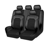 KOLUNF Coprisedili Auto per Ford Focus 2011 2012 2013 2014 2015 2016 2017 2018 Accessori,Pelle Traspirante Impermeabile Antiscivolo Set Completo Copri-Sedile,Black