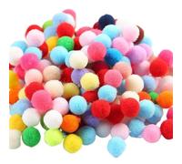 KOLZEMV 2000 pezzi mini pompon colorati, pompon colorati da 8 mm per il crafting, pompon per il crafting per bambini, pompon colorati per decorazioni artigianali creative fai da te a Pasqua