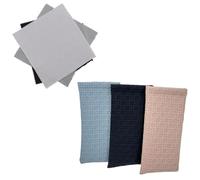 KOLZEMV 3PCS custodie per occhiali, con panno per la pulizia degli occhiali, slip in sacchetto per occhiali da sole, custodia portatile per occhiali da sole per uomo e donna, custodia occhiali morbida
