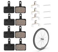 KOLZEMV 4 Paia Pastiglie Freno di Bicicletta pastiglie freni bici, pastiglie freni mtb, pastiglie freni per B01s TRP Tektro Deore, Pastiglie Freni Bici MTB a Disco in Resina Semimetallo