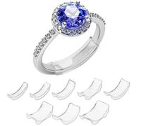 KOLZEMV 8 Pezzi Di Riduzione Dell'Anello,ferma anello,riduttore anello dito,Riduci Il Regolatore Della Dimensione Dell'Anello, Misuratore Da Impostare,Inserti Per Anelli Per Dita Misuratore Per Anelli