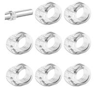 KOLZEMV 8 pezzi Fermaporte per maniglie in PVC fermaporta maniglia ferma finestra, fermaporta maniglia,porte interne ferma anello silicone ferma porta gommini paracolpi Protezione per porte da interno