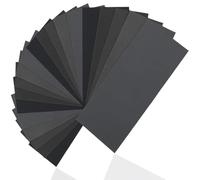KOLZEMV Carta Abrasiva 36 Pezzi 400/600/ 800/1000/ 1200/1500/ 2000/2500/ 3000 Impermeabile Levigatura a Secco e Umido Sandpaper 9 x 3,6 pollici Sandpaper Usato per lucidare metallo legno