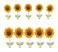 KOLZEMV Decorazione per cruscotto auto, 10 pezzi, accessori auto interno, decorazioni auto, mini pasta scuotente testa girasole, specchio per auto, decorazione per interni auto, ufficio, scrivania