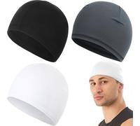 KOLZEMV sottocasco Estivo 3 Pezzi Sottocasco Bici Estivo Sottocasco per Moto Traspirante, Sottocasco Moto Estivo sotto Casco Cuffia da Ciclismo Bandana Sportivo Berretto Sport Uomo Donna
