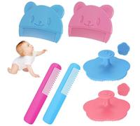KOLZEMV Spazzola da Bagno per Neonati, 6PCS Spazzola per Culla per Bambini per il Bagnetto del Bambino, spazzola neonato, Spazzola Esfoliante per la Pulizia del Viso per la Pulizia del Viso per Adulti