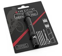 KOM Cycling Trt, Kit di Riparazione Pneumatici tubeless Unisex, Nero (PRO con gonfiatore CO2)