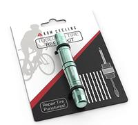 KOM - Kit di Riparazione per Pneumatici Senza tubeless per Bicicletta, 8 Colori, per Mountain Bike e Bici da Strada, Include 8 Strisce di Pancetta, Kit di Riparazione Pneumatici tubeless