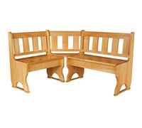 Koma Cassapanca angolare in legno di pino massiccio
