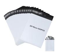 KOMABLEN 100 Buste per Spedizioni Vinted, 35x45cm Autoadesive Buste per Spedizione, Impermeabile Opaqui Sacchetti Spedizione, PE Pacchi per Spedizioni per Spedizioni Scarpe, Libri, Abbigliamento