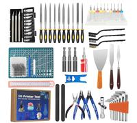KOMABLEN 84 Pezzi Kit Modellismo, Attrezzi per Modellismo Per Pulizia Degli Ugelli, Kit per Modellismo Accessori Stampante 3d per Tappetino da Taglio, Sbavatore, Incisione, Strumenti di Finitura