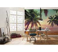 Komar 8-967 368 x 254 cm, "Miami Beach", carta da parati, colore: verde (Confezione da 8)