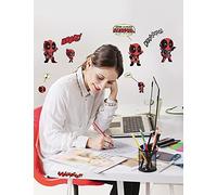 Komar Adesivo da Parete, Pellicola autoadesiva, Rosso/Nero, 50 x 70 cm