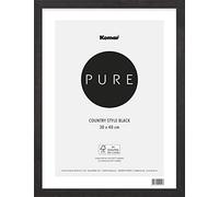 Komar BI-3040-CS-B - Cornice portafoto in legno, 30 x 40 cm, in plastica infrangibile e vetro acrilico, colore: nero