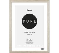 Komar BI-3040-CS-CR - Cornice portafoto in legno con vetro acrilico infrangibile, 30 x 40 cm, colore: Bianco