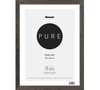 Komar BI-3040-ST-GR - Cornice portafoto in legno, 30 x 40 cm, in plastica trasparente infrangibile, vetro acrilico, colore: Grigio