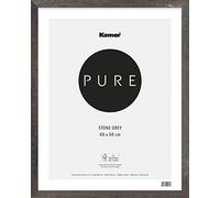 Komar BI-4050-ST-GR - Cornice portafoto in legno, 40 x 50 cm, in plastica trasparente infrangibile, vetro acrilico, colore: Grigio