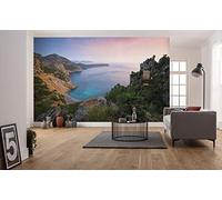 Komar - Carta da parati fotografica in tessuto non tessuto Emerald Cove | Carta da parati XXL, decorativa, natura, paesaggio, camera da letto, soggiorno, ufficio, corridoio, dimensioni 400 x 250 cm (larghezza x altezza) | SHX8-029