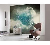Komar Carta da parati fotografica in tessuto non tessuto, motivo pianeta surreale, dimensioni: 300 x 280 cm (larghezza x altezza) - mondo dei sogni, fantasia, cameretta dei bambini, IAX6-0043