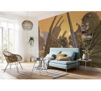 Komar Carta da parati fotografica in tessuto non tessuto, motivo: Star Wars, 500 x 250 cm, larghezza 50 cm, colore: giallo e marrone