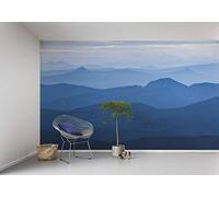 Komar Carta da parati fotografica in tessuto non tessuto, Rivestimenti Pareti, motivo 'blu', 400 x 250 cm (larghezza x altezza), per camera da letto, soggiorno, corridoio, decorazione da parete