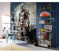 Komar Carta da parati fotografica in tessuto non tessuto Star Wars Mandalorian Fight Posture - Dimensioni: 200 x 280 cm (larghezza x altezza) IADX4-023, Fantasia Multicolore