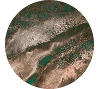 Komar D1-026 Carta da Parati Fotografica autoadesiva e Rotonda, Bronzo, Verde, Größe: 125 x 125 cm