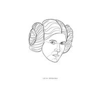 Komar - Decorazione da Parete per cameretta dei Bambini, Motivo: Star Wars Classic Force Faces Leia, Disponibile in 3 Misure, Multicolore, WB101-50x70