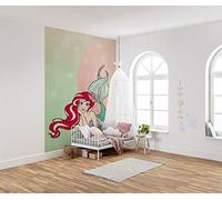 Komar Disney - Carta da parati fotografica in tessuto non tessuto, motivo: Ariel Pastello, dimensioni: 200 x 280 cm (larghezza x altezza), larghezza 50 cm, carta da parati, decorazione da parete,