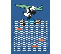 Komar Disney - Carta da parati fotografica in tessuto non tessuto, motivo: Mickey gone Surfin", dimensioni: 200 x 280 cm (larghezza x altezza), larghezza 50 cm, decorazione da parete, decorazione da