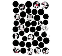 Komar Disney - Decalcomania adesiva da parete, 101 DOTS, dimensioni: 50 x 70 cm (larghezza x altezza), colore: Nero/Bianco