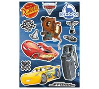 Komar Disney Deco Sticker CARS 3 | 50 x 70 cm | Adesivo da parete adesivo da parete adesivo da auto da corsa Lightning McQueen | 14052h colorato
