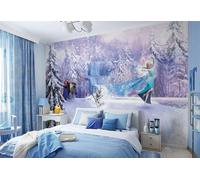 Komar Disney Frozen Elsa Murale Carta da Parati Lavabile Blu 368x254 cm