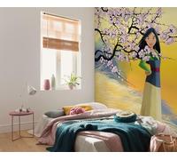Komar Disney Mulan Cherry Blossoms - Carta da parati in tessuto non tessuto, dimensioni: 200 x 250 cm, per cameretta dei bambini