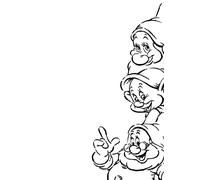 Komar Disney - Stampa artistica da parete con scritta Snow White Dwarves, 50 x 70 cm