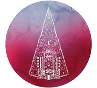 Komar DOT DD1-029 - Carta da parati fotografica in tessuto non tessuto, rotonda e autoadesiva, motivo Star Wars Star Destroyer, diametro 125 cm, per cameretta dei bambini, motivo: distruzione delle stelle