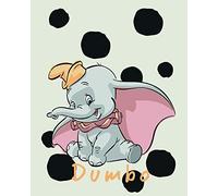 Komar | Dumbo Dots | Camera dei bambini | Decorazione artistica da parete | Dimensioni 40 x 50 cm (larghezza x altezza) | senza cornice | WB026 - 40 x 50 cm