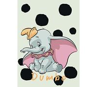 Komar | Dumbo Dots | Camera dei bambini | Decorazione artistica da parete | Dimensioni 50 x 70 cm (larghezza x altezza) | senza cornice | WB026 - 50 x 70 cm