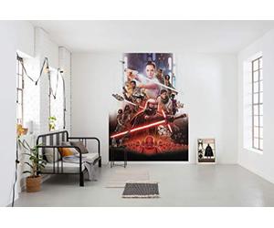 Komar Fotografica EP9 Movie Pop, Dimensioni 184 x 254 cm (Larghezza x Altezza), Rey, Jedi, Star Wars 9, Skywalker, Carta da Parati, Decorazione da Parete - 4-4113, Fantasia Multicolore