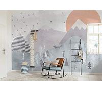 Komar Fox Journey IAX8-0048 - Carta da parati fotografica in tessuto non tessuto, dimensioni: 400 x 280 cm (larghezza x altezza), cameretta dei bambini, carta da parati per bambini