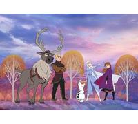 Komar Frozen Autumn Forest | Dimensioni: 400 x 280 cm (larghezza x altezza), larghezza: 50 cm | Carta da parati decorativa da parete| DX8-013 in tessuto non tessuto, multicolore