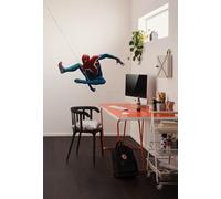 Komar Graz Design - Adesivo da parete per cameretta dei bambini, motivo: Spider-Man Epic Swinging, dimensioni 70 x 100 cm, colore: Blu/Rosso