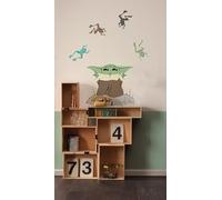 Komar Graz Design - Adesivo da parete per cameretta dei bambini, motivo: Star Wars The Mandalorian Grogu Enchanted Frogs - dimensioni 50 x 70 cm