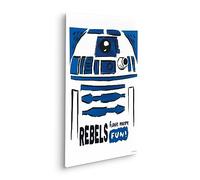 Komar Komar Star Wars R2D2 More Fun - Cornice portafoto per cameretta dei bambini, dimensioni: 40 x 60 cm